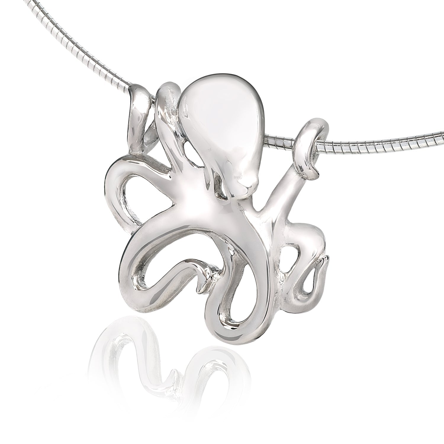 Octopus Necklaces for Women Sterling Silver- Octopus Jewelry, Octopus Pendant, Sea Life Jewelry, Octopus Gifts - The Tool Store