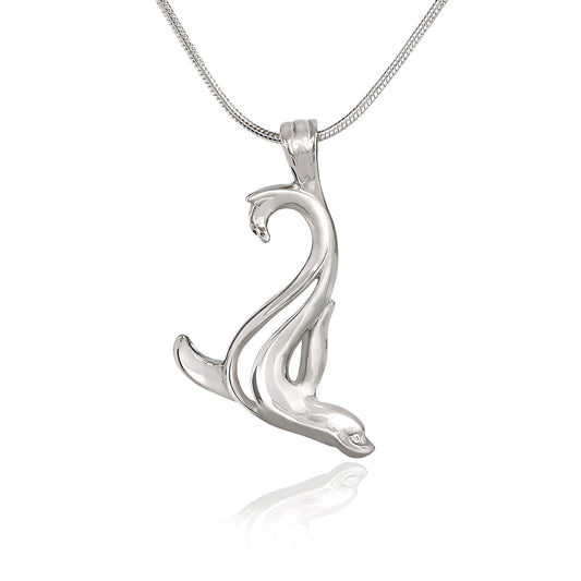 Sea Lion Necklace for Women Sterling Silver- Sea Lion Pendant, Sea Lion Charms, Beachy Necklaces, Sea Life Pendant Necklace, Sea Lion Gifts - The Tool Store