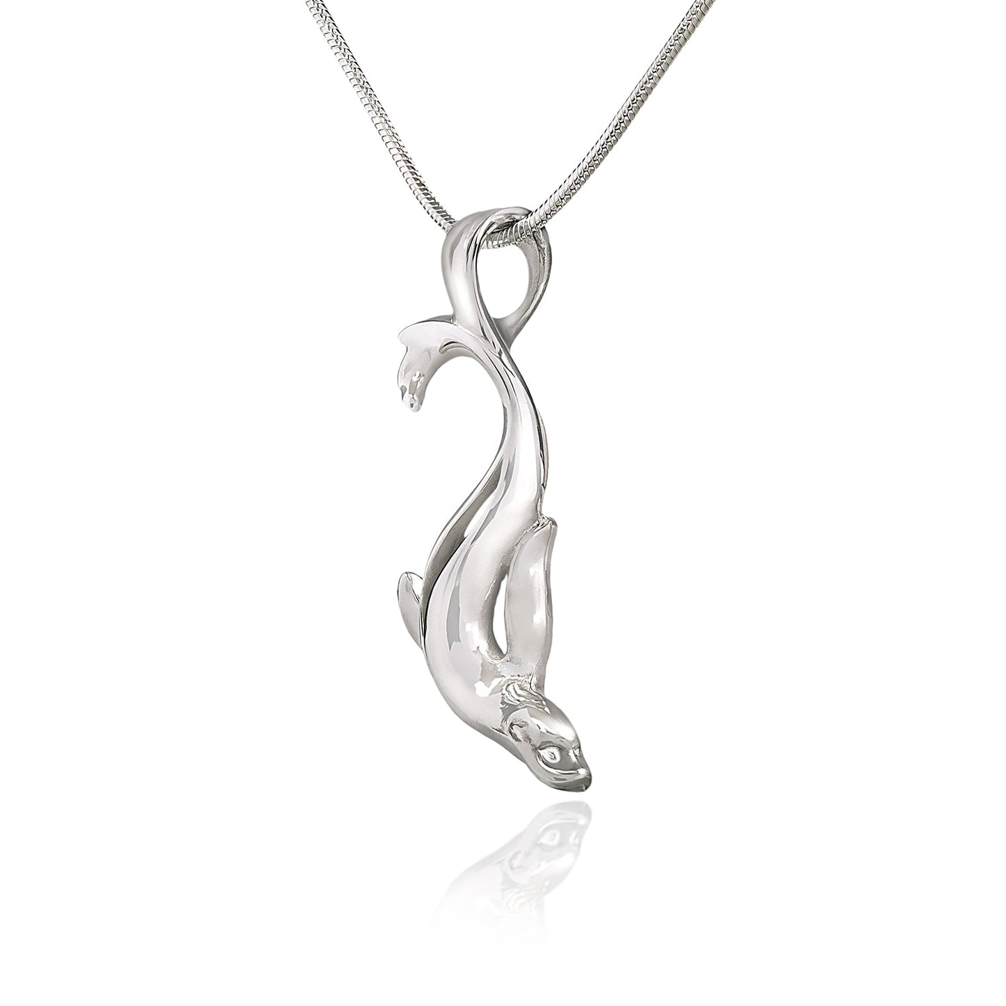 Sea Lion Necklace for Women Sterling Silver- Sea Lion Pendant, Sea Lion Charms, Beachy Necklaces, Sea Life Pendant Necklace, Sea Lion Gifts - The Tool Store