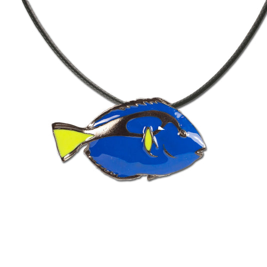 Blue Tang Fish Necklace for Women- Blue Tang Pendant, Blue Tang Charm, Beachy Jewelry, Sea Life Pendant, Tropical Fish Necklace, Gift for Scuba Divers - The Tool Store