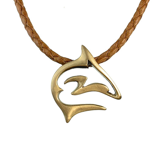 Shark Necklace for Men and Women- Bronze Shark Pendant for Men, Shark Jewelry for Women, Gifts for Shark Lovers, Sea Life Jewelry, Scuba Diving Gifts - The Tool Store