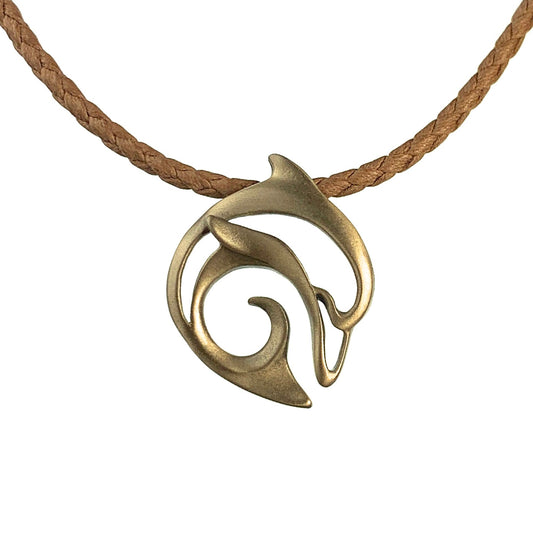 Dolphin Necklace for Men and Women- Bronze Dolphin Pendant for Men, Dolphin Charm Bronze, Dolphin Jewelry for Women, Sea Life Jewelry - The Tool Store