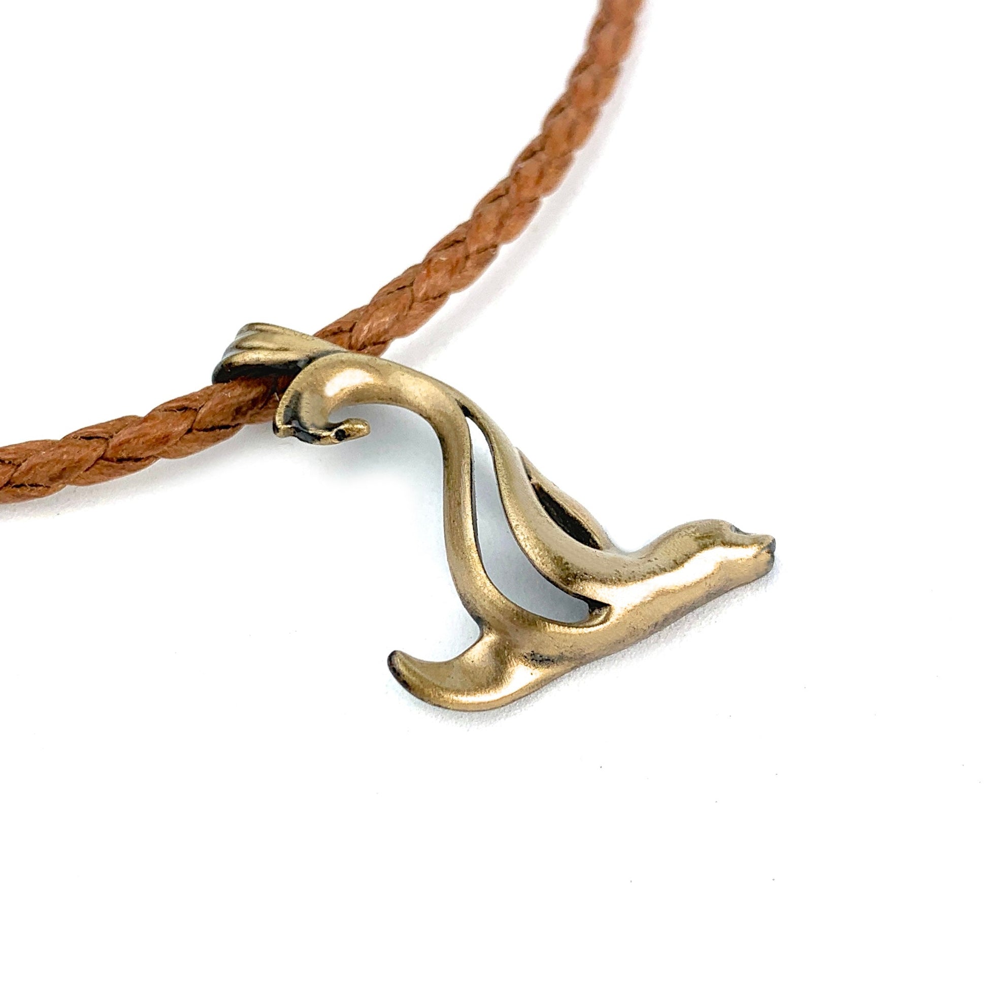 Sea Lion Necklace for Women- Bronze Sea Lion Pendant Necklace, Sea Lion Charms, Beachy Necklaces, Sea Life Pendant - The Tool Store