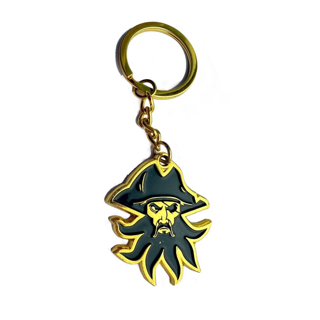 Black Beard Pirate Keychain - The Tool Store