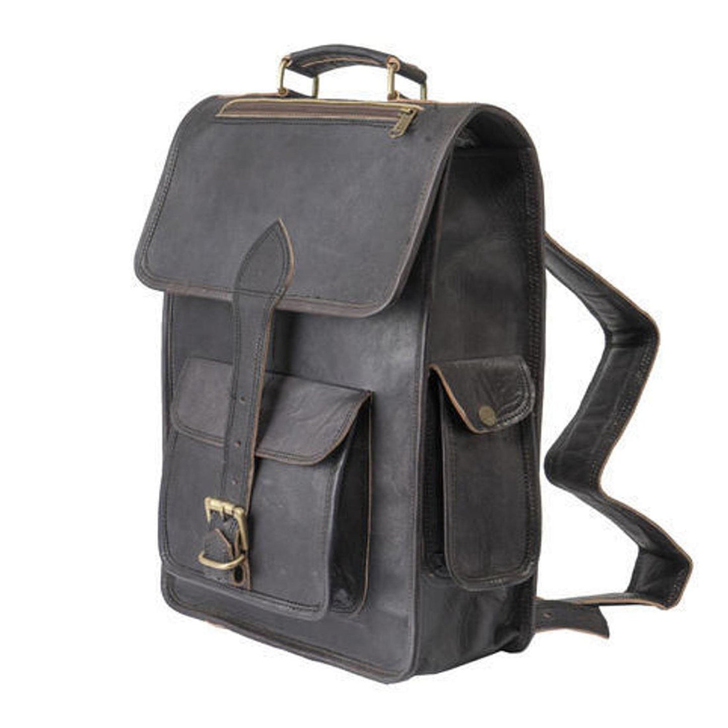 Texas Leather Black Backpack - The Tool Store