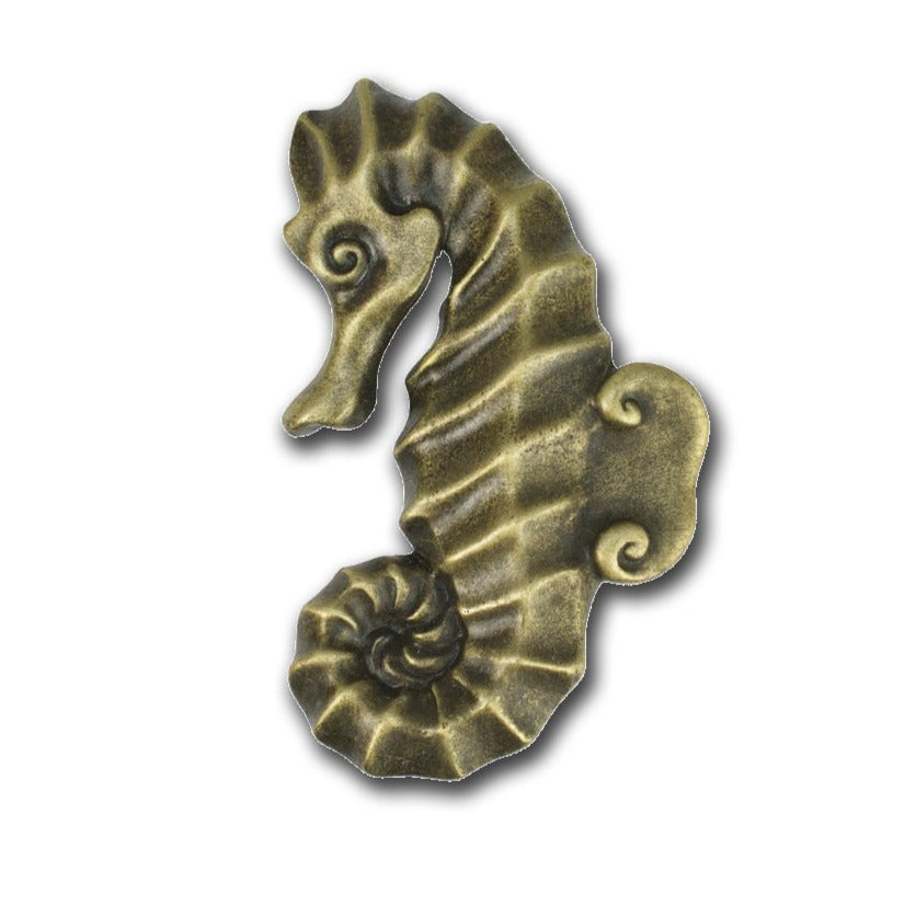 Seahorse Drawer Pulls and Knobs- Seahorse Handles, Nautical Drawer Pulls , Coastal Drawer Pulls, Sea Life Cabinet Knobs, Ocean Themed Draw Pulls - The Tool Store