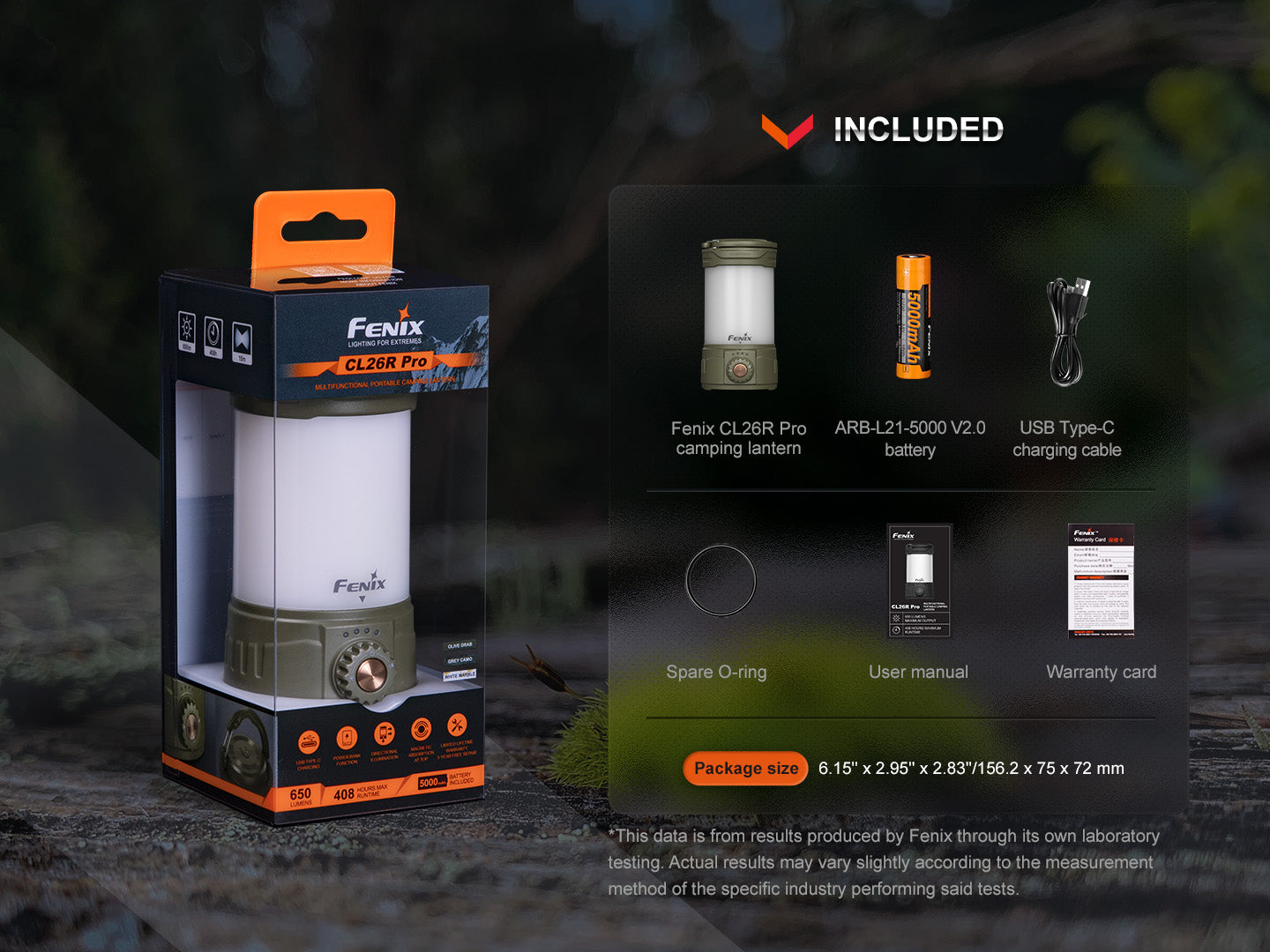 Fenix CL26R PRO High Performance LED Rechargeable Camping Lantern - The Tool Store