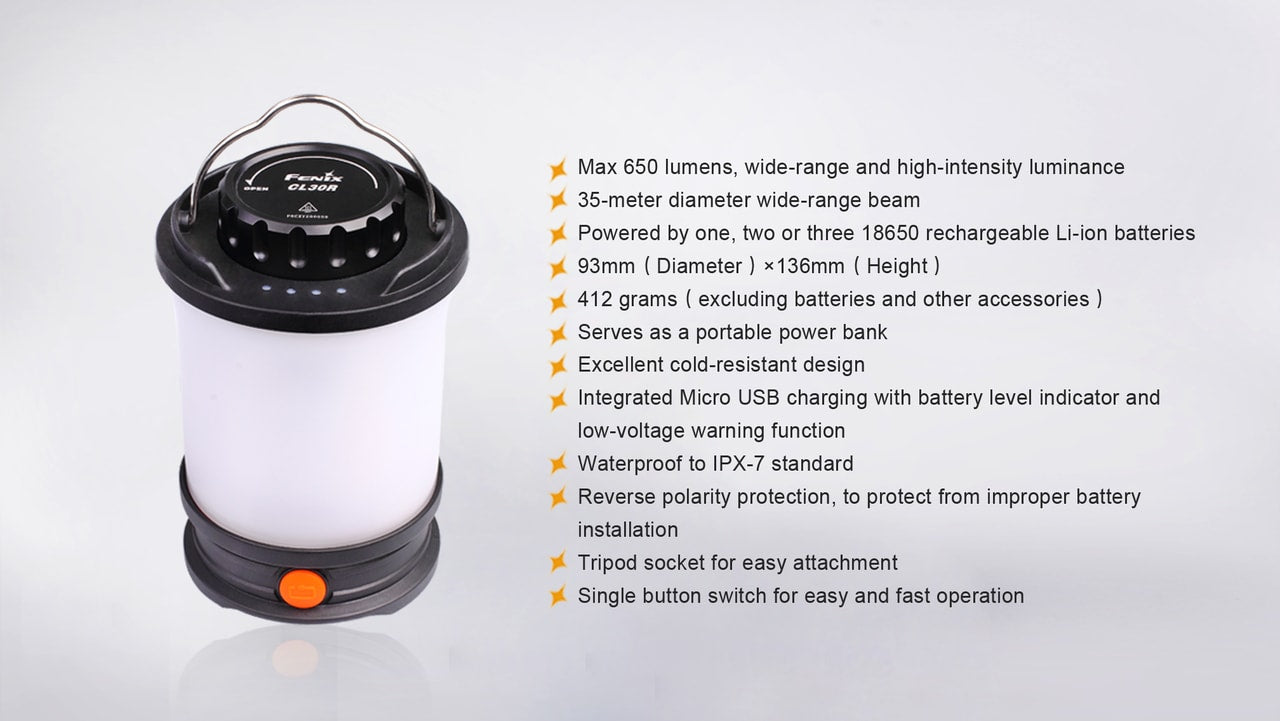 Fenix CL30R LED Camping Lantern - The Tool Store