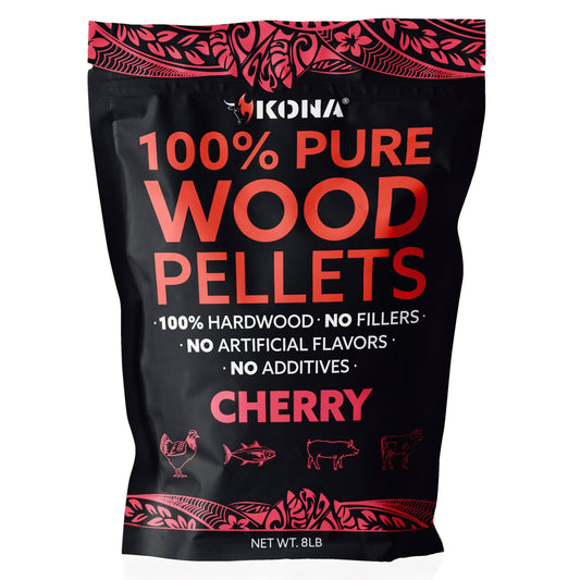 Kona 100% Cherry Wood Pellets - Grilling, BBQ & Smoking - Concentrated Pure Hardwood - Mellow Smoke - The Tool Store