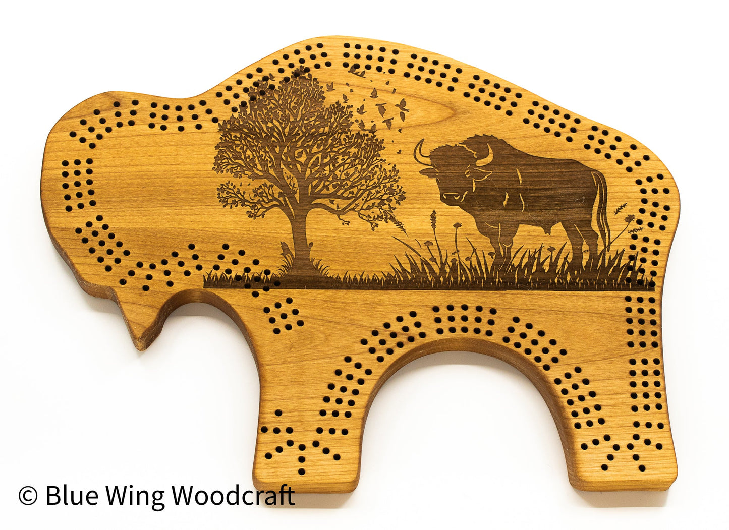 "Wilderness Majesty: The Bison Cribbage Board" - The Tool Store