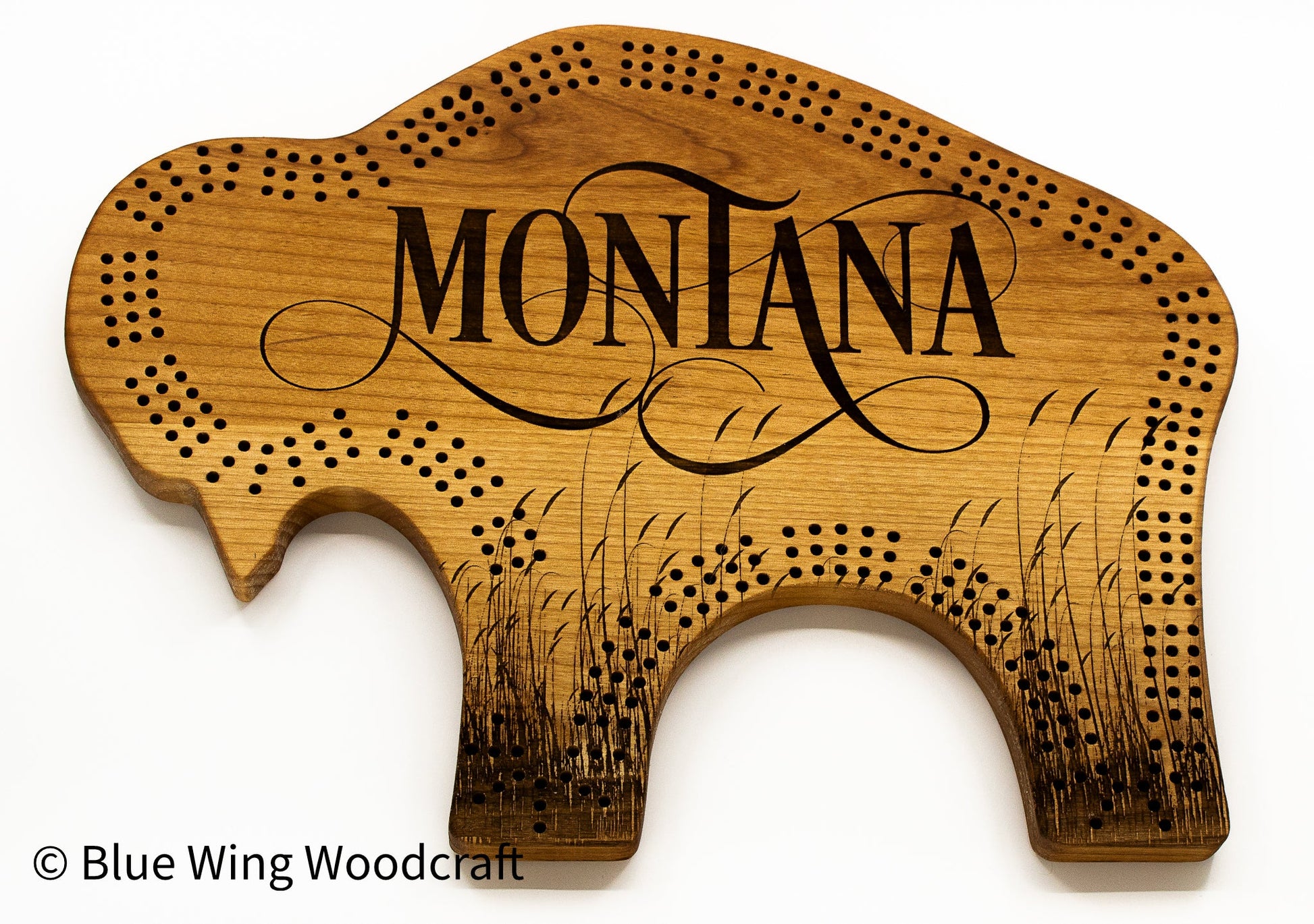 "Wilderness Majesty: The Bison Cribbage Board" - The Tool Store