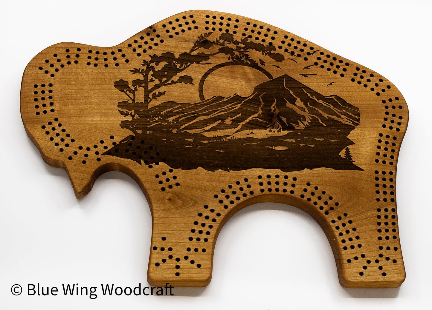 "Wilderness Majesty: The Bison Cribbage Board" - The Tool Store