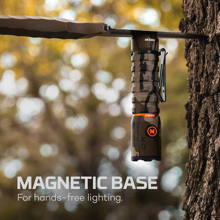 NEBO TORCHY 2K RECHARGEABLE POCKET FLASHLIGHT 2000 Lumens- MOSSYOAK BOTTOMLAND - The Tool Store