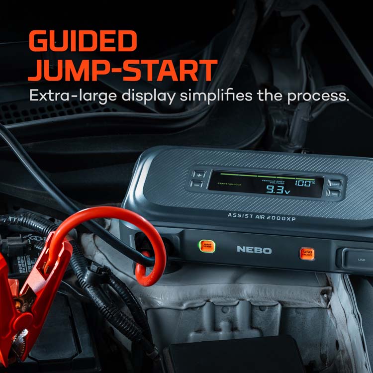 NEBO ASSIST AIR 2000XP JUMP STARTER with Air Compressor - The Tool Store