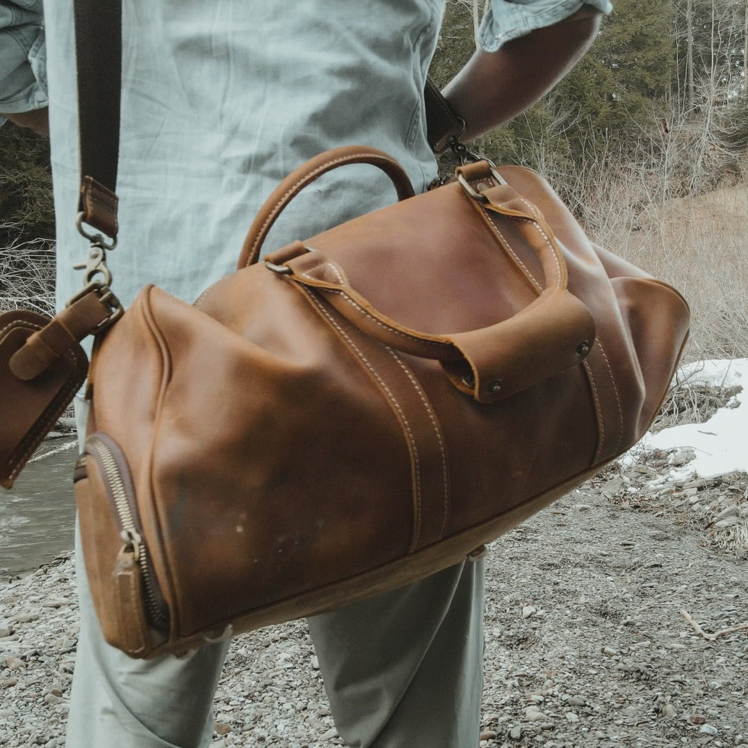 The Dagny Weekender | Large Leather Duffle Bag - The Tool Store