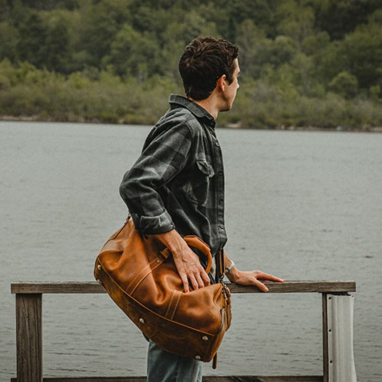 The Dagny Weekender | Large Leather Duffle Bag - The Tool Store