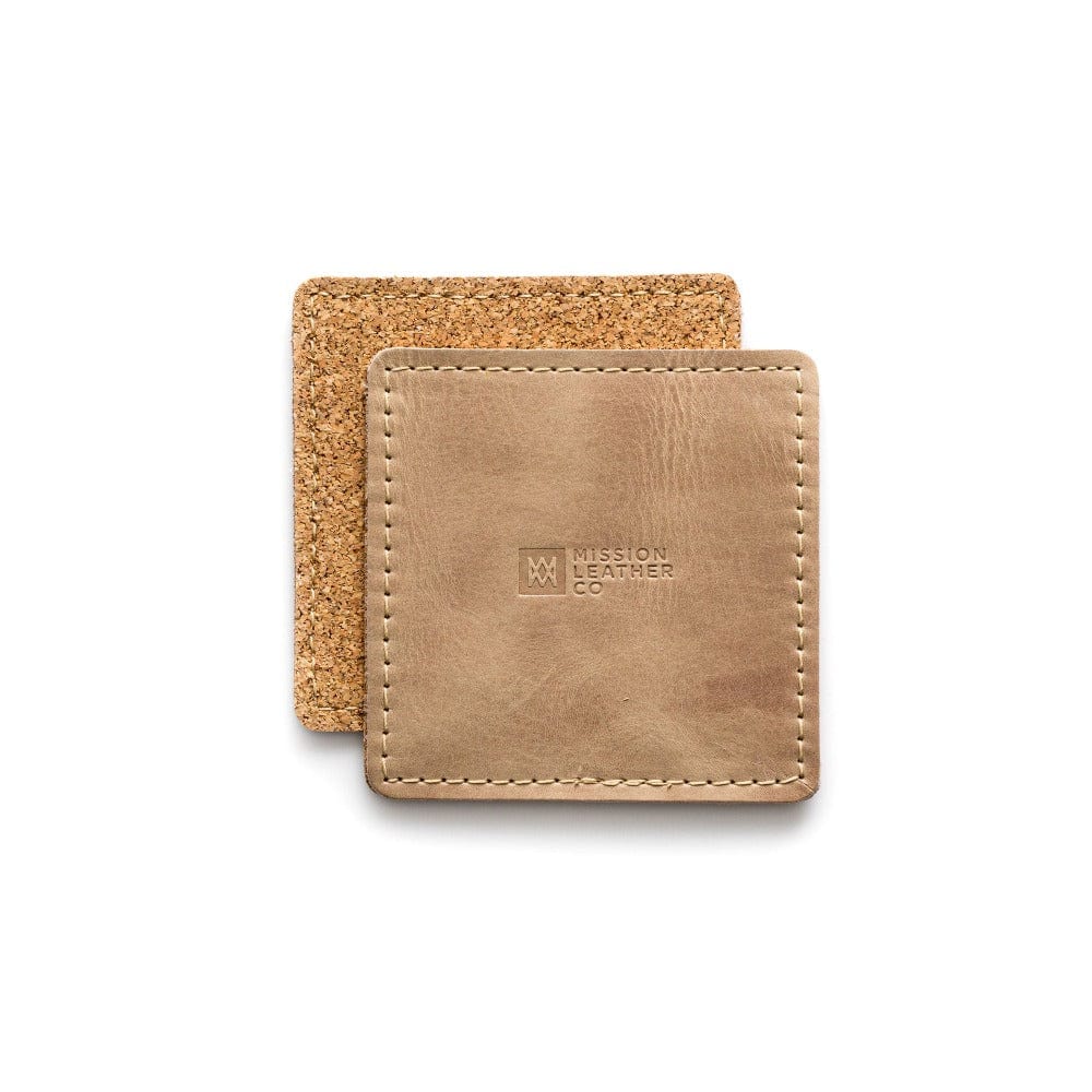 Leather Coaster Set - Square - The Tool Store