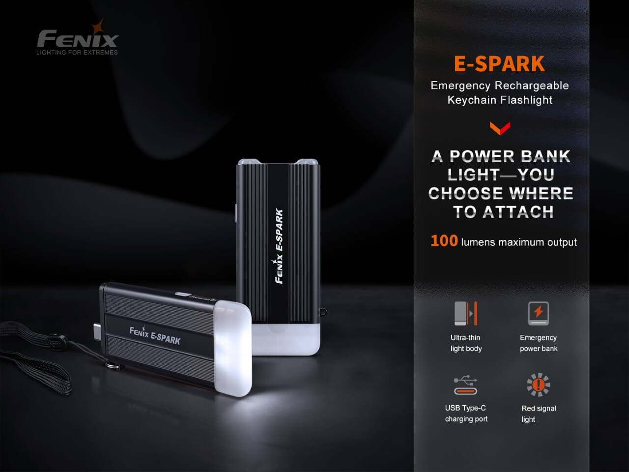 Fenix E-SPARK Ultra-Thin Powerbank LED Flashlight - The Tool Store