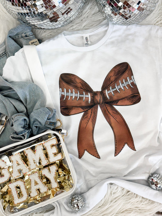 Football Bow Tee - The Tool Store