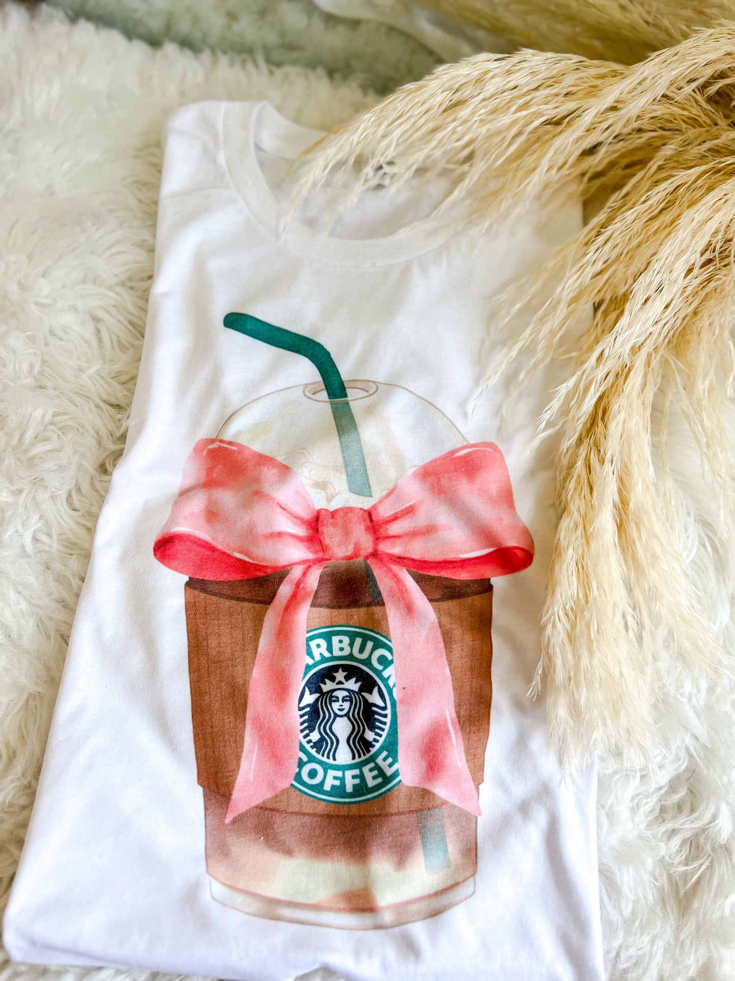 Coffee Bow Tee