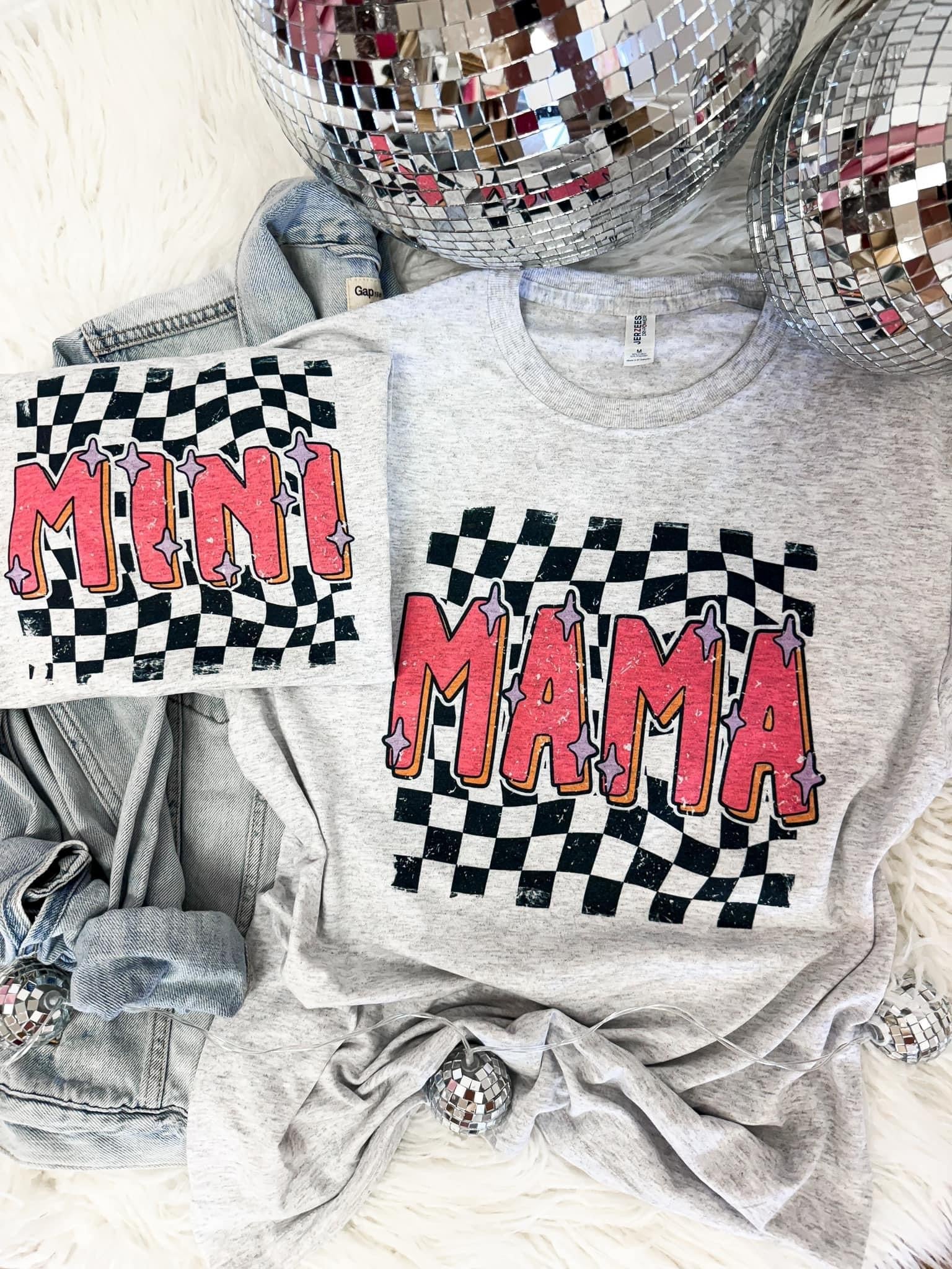 Mama Retro Checkered Tee - The Tool Store
