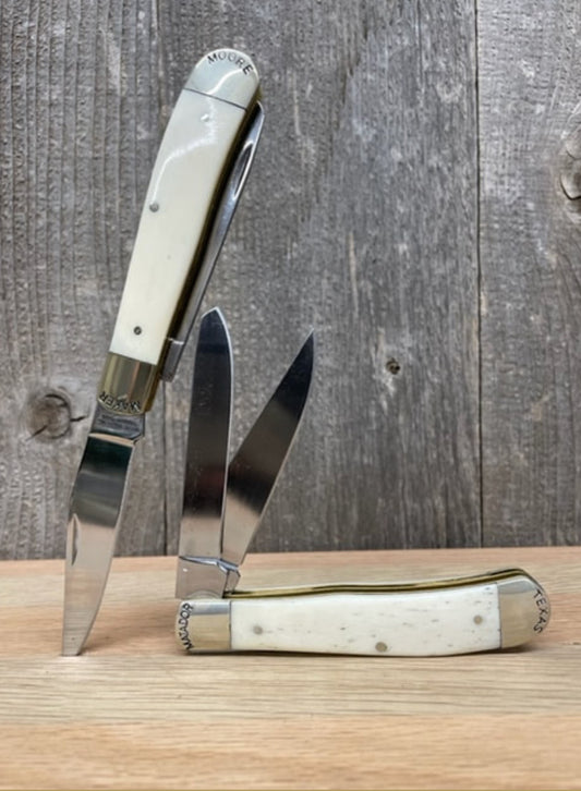 Moore Maker 5202EB - Bone Handled Bolster Trapper - 4-1/8" - The Tool Store