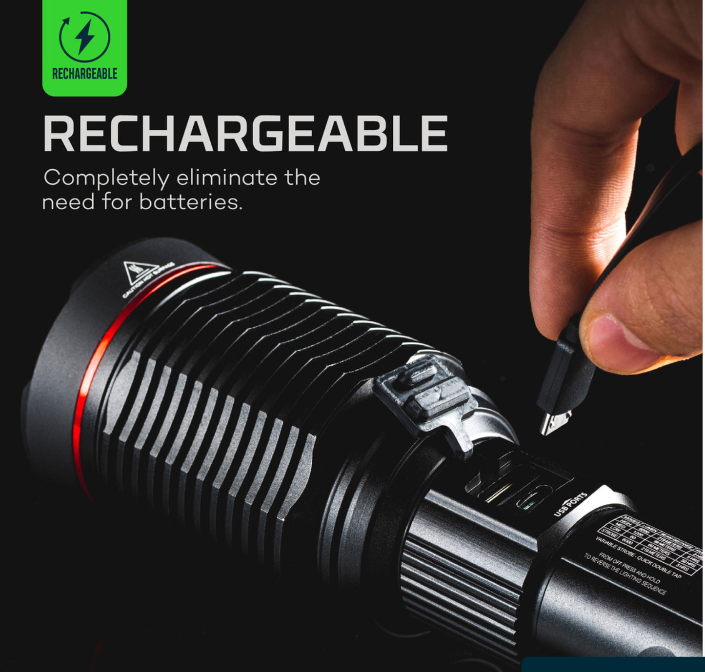 Nebo Redline 6K 6,000 Lumen LED Flashlight and Power Bank