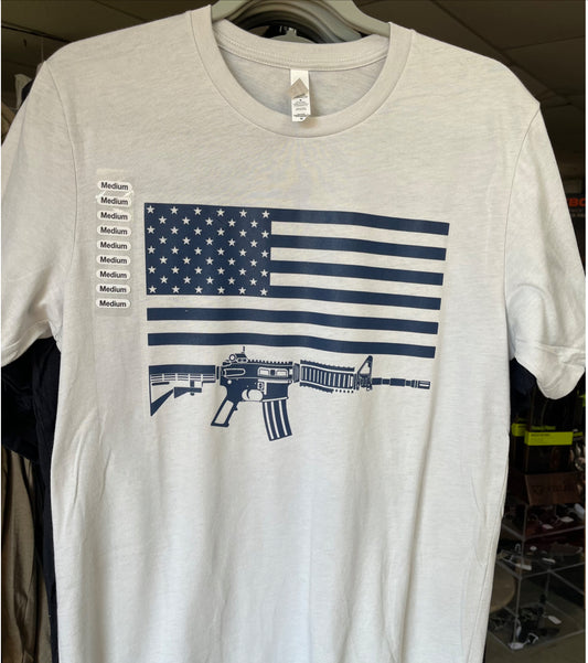 2nd Amendment AR American Flag T-Shirt