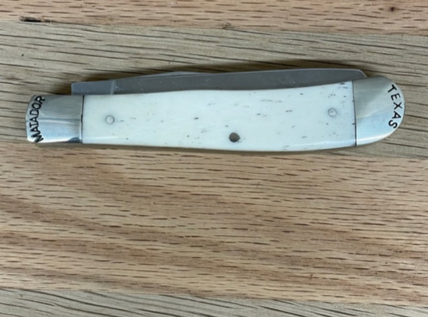 Moore Maker 5202EB - Bone Handled Bolster Trapper - 4-1/8" - The Tool Store