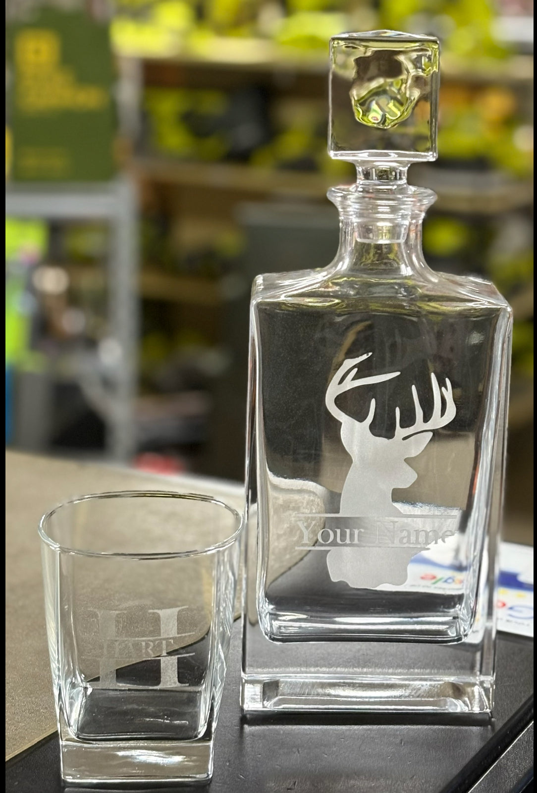 Customizable Barware Glass Decanter Set - The Tool Store