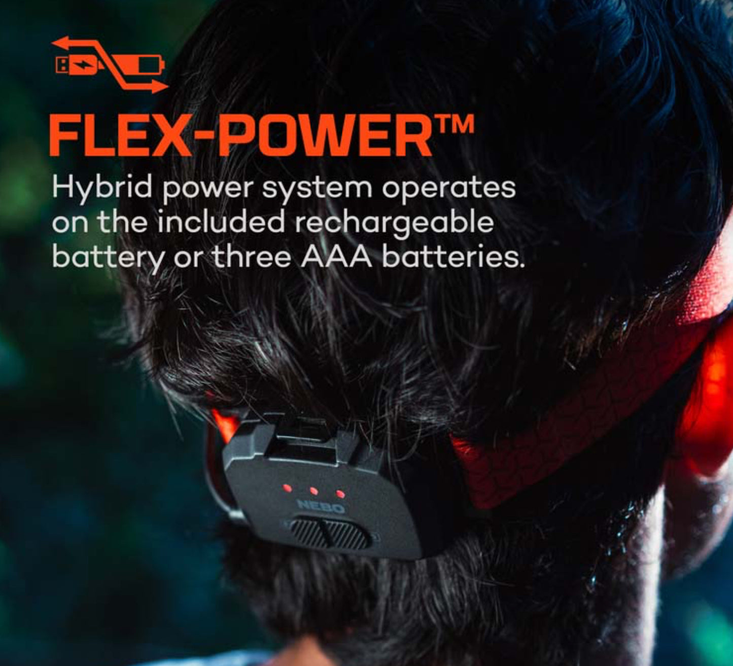 Nebo CurvBeam 600 Flex Headlamp Made for those on the move