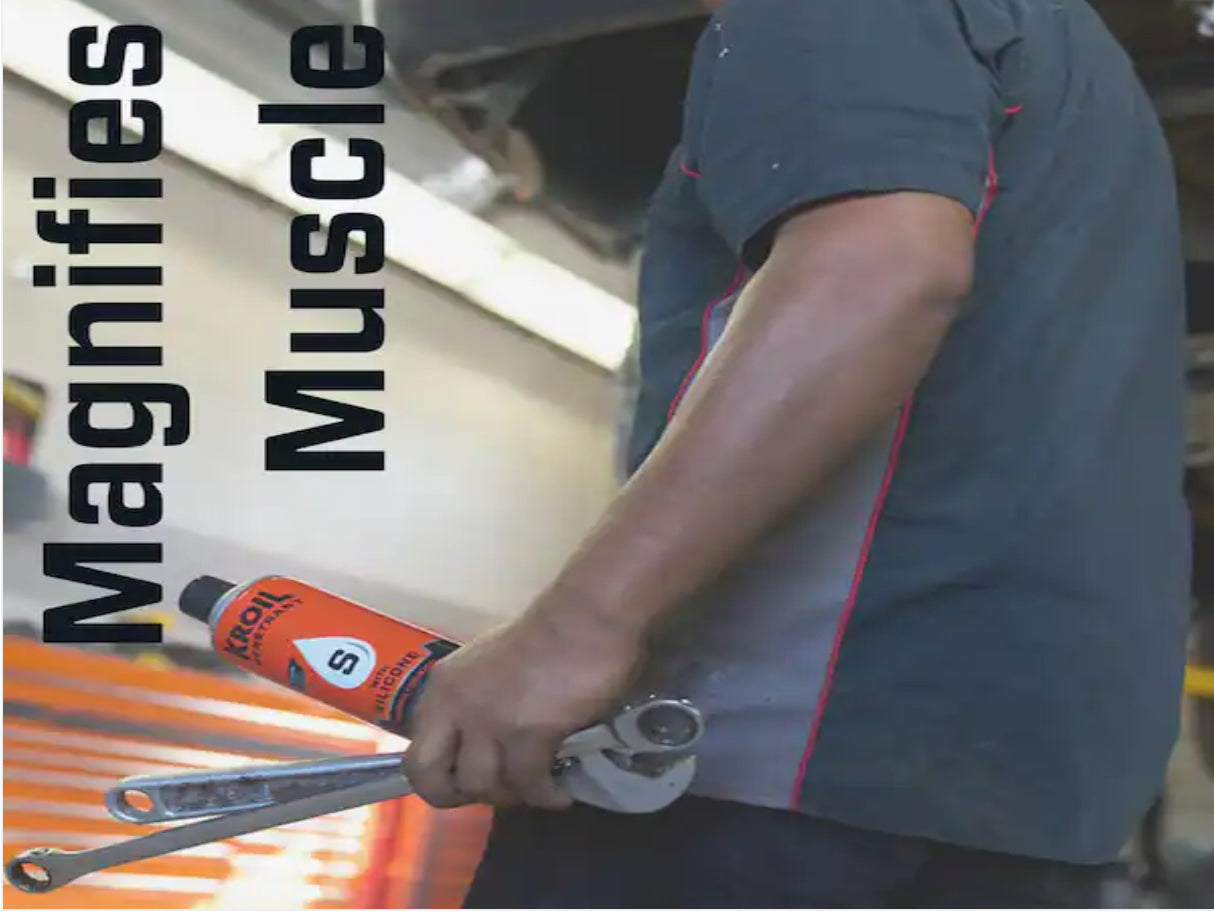 KROIL Penetrating Oil Aerosol, Industrial-Grade Penetrant, Multi-Purpose Oil, AeroKroil, NSF H2,50-State VOC Compliant - The Tool Store