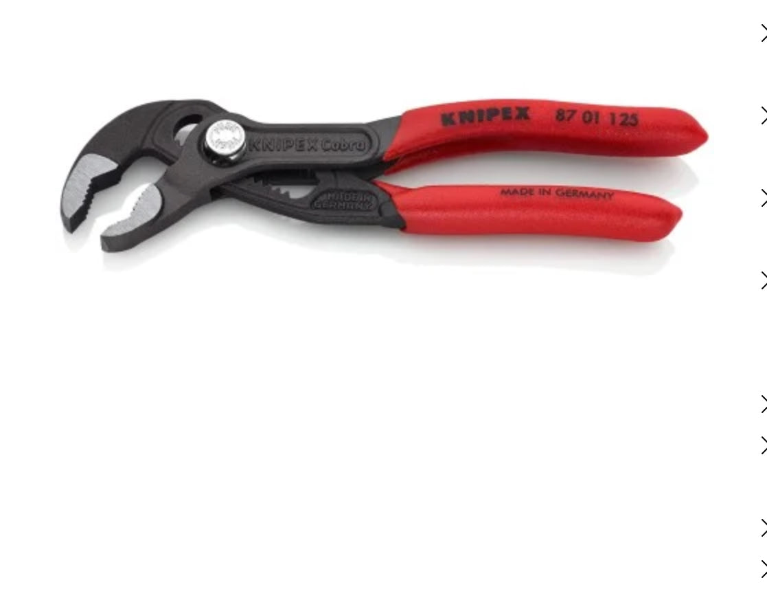 Knipex 5" Cobra® Water Pump Pliers 87 01 125 - The Tool Store