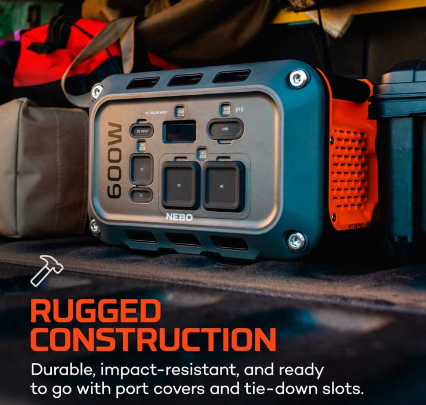 Intrepid 600 Power Station Empower Adventures. Rugged, Portable, Unstoppable Power!