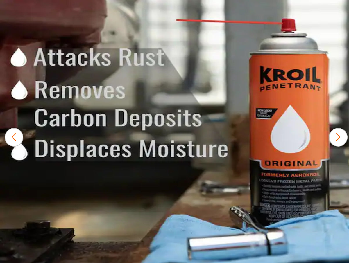 KROIL Penetrating Oil Aerosol, Industrial-Grade Penetrant, Multi-Purpose Oil, AeroKroil, NSF H2,50-State VOC Compliant - The Tool Store