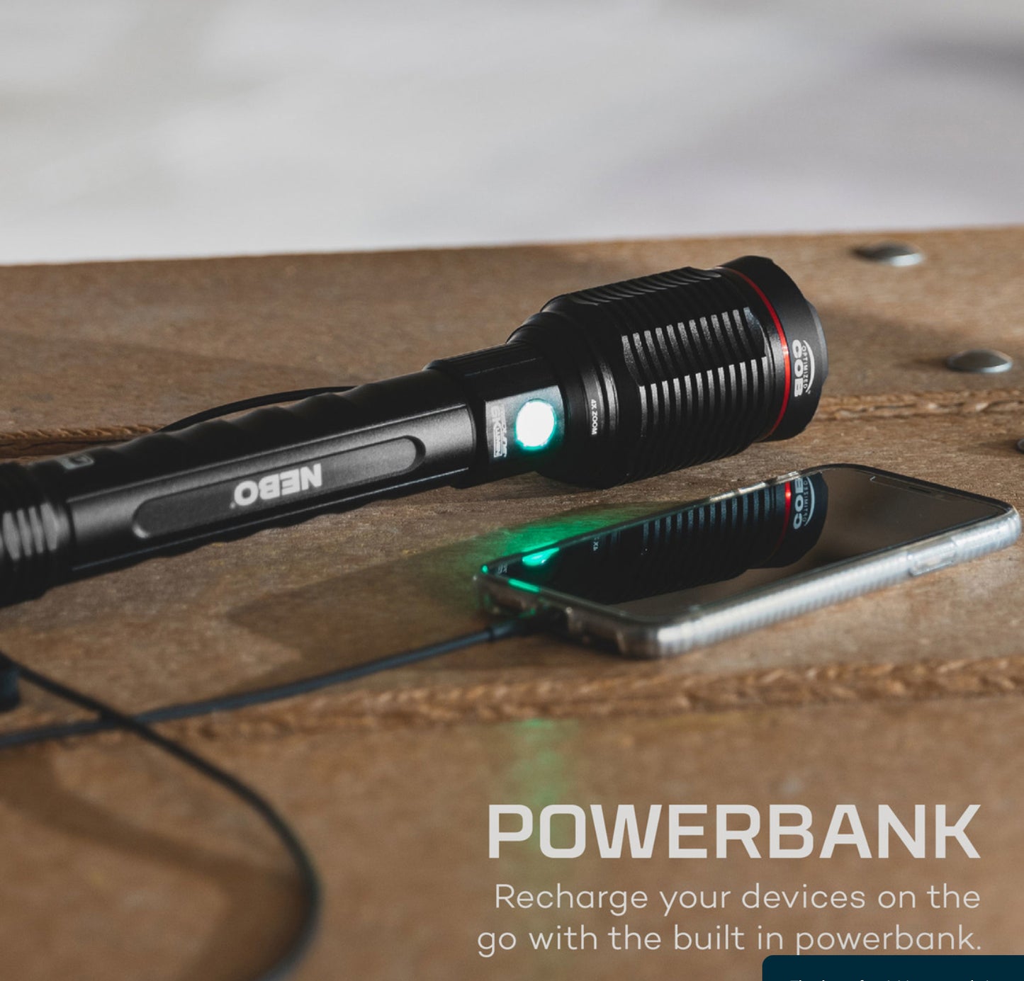 Nebo Redline 6K 6,000 Lumen LED Flashlight and Power Bank