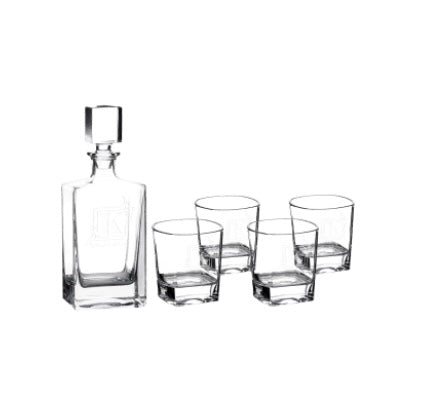 Customizable Barware Glass Decanter Set - The Tool Store