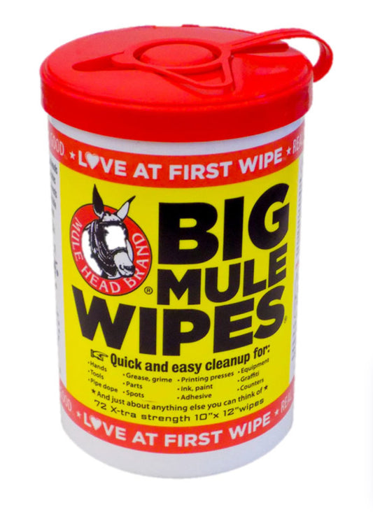 Mule Head Brand Big Mule Wipes