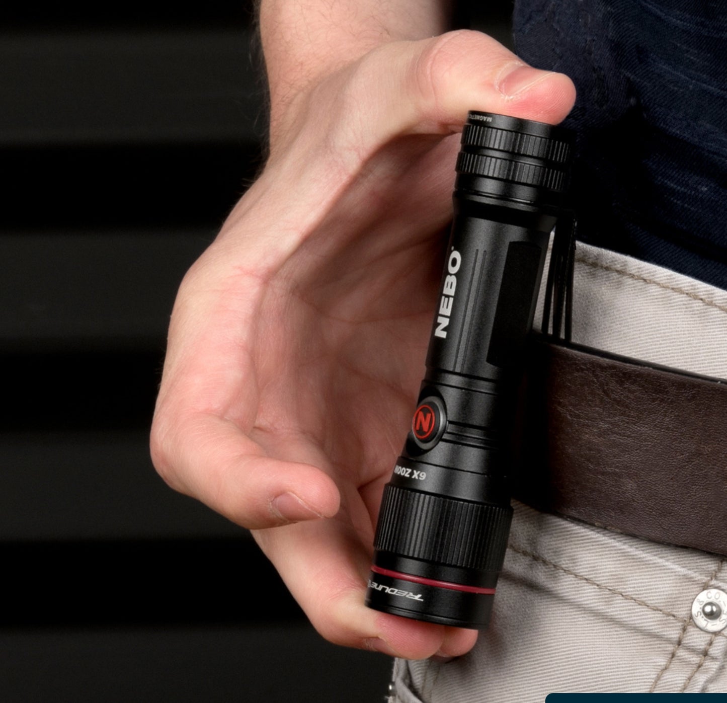 Nebo Redline Flex Rechargeable Tactical Flashlight with Flex-Power Technology 450 Lumens