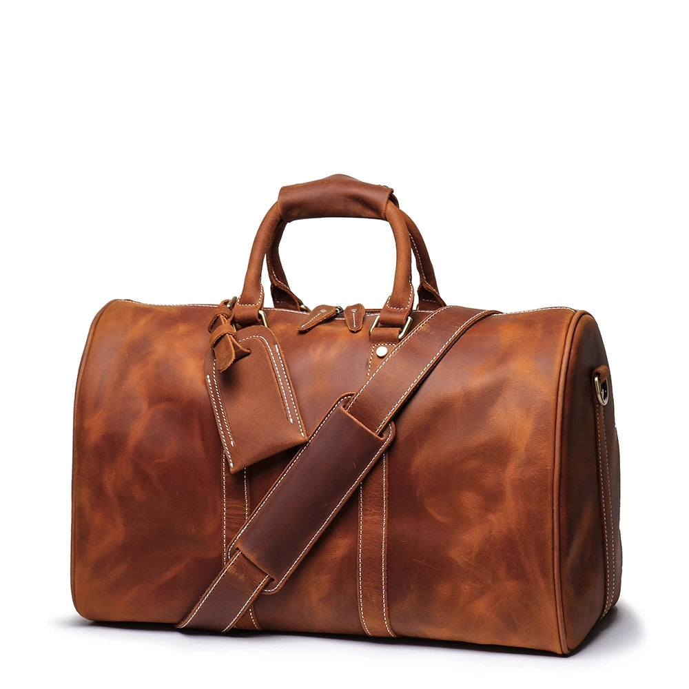 The Brandt Weekender | Small Leather Duffle Bag - The Tool Store