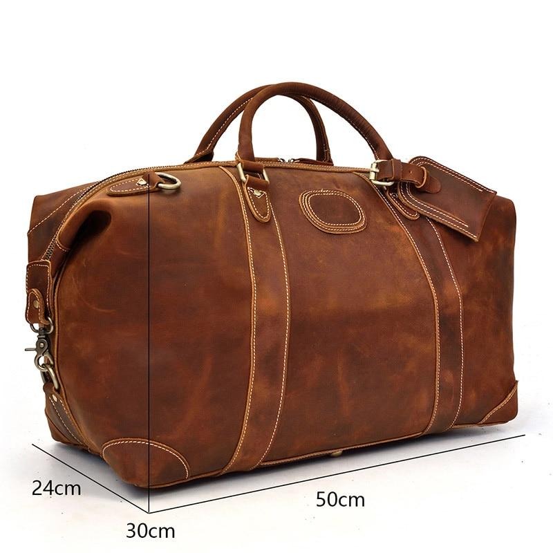 The Eira Duffle Bag | Vintage Leather Weekender - The Tool Store