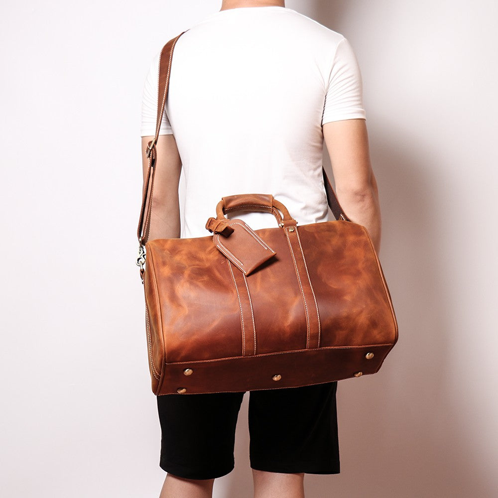 The Brandt Weekender | Small Leather Duffle Bag - The Tool Store