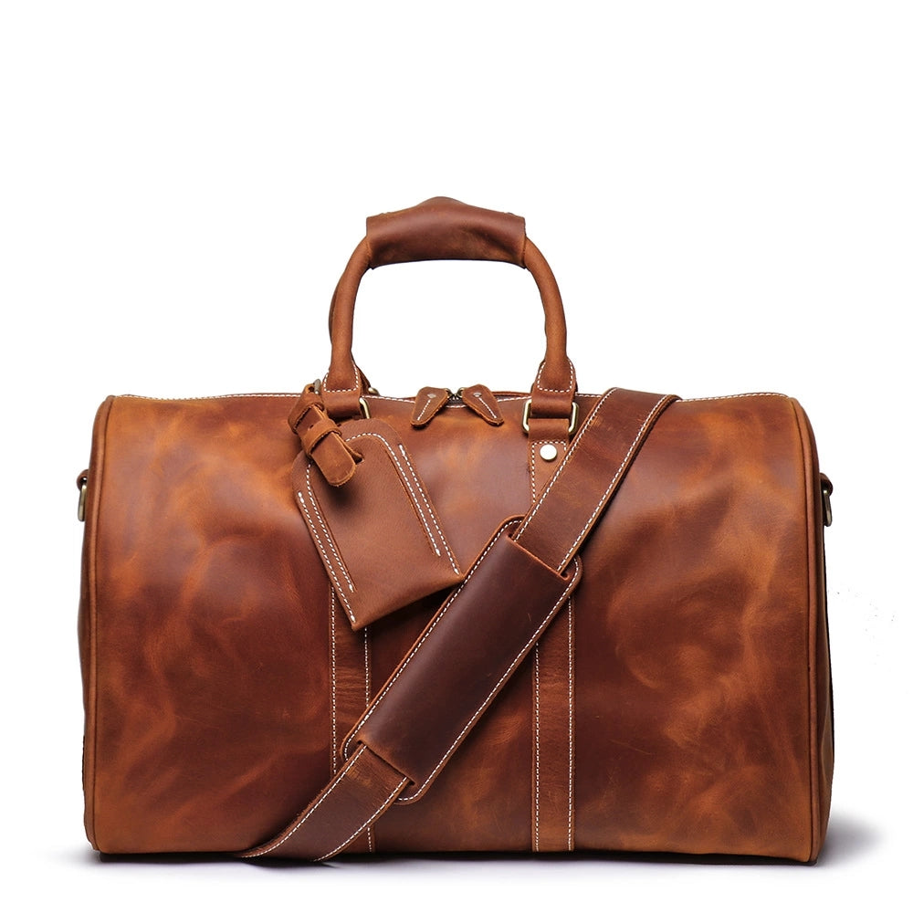 The Brandt Weekender | Small Leather Duffle Bag - The Tool Store