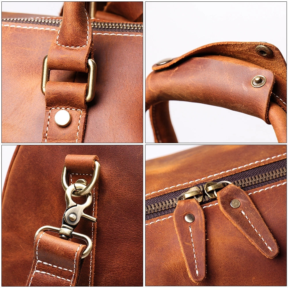 The Brandt Weekender | Small Leather Duffle Bag - The Tool Store