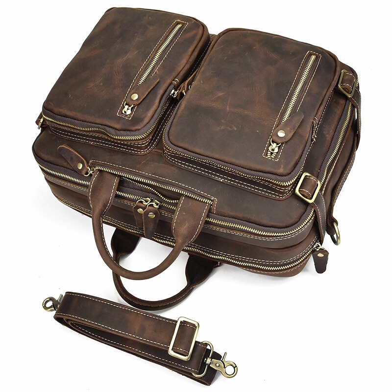 Dublin Leather Backpack Briefcase 2-in-1 - The Tool Store