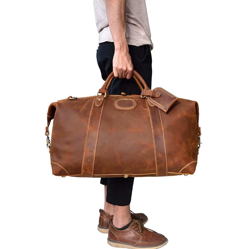 The Eira Duffle Bag | Vintage Leather Weekender - The Tool Store