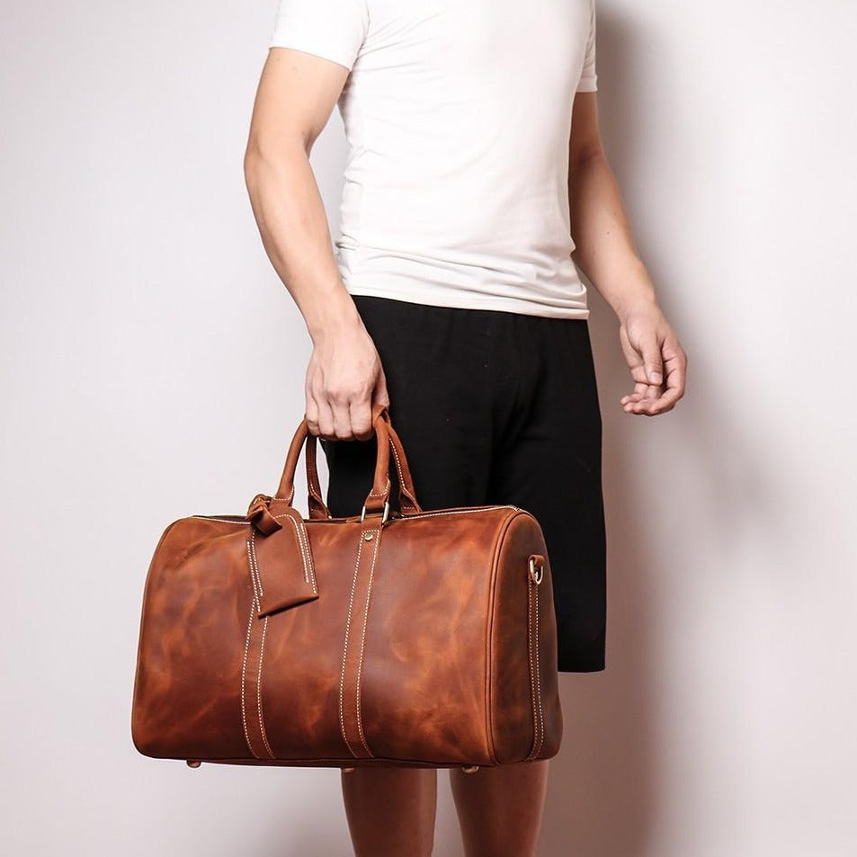 The Brandt Weekender | Small Leather Duffle Bag - The Tool Store