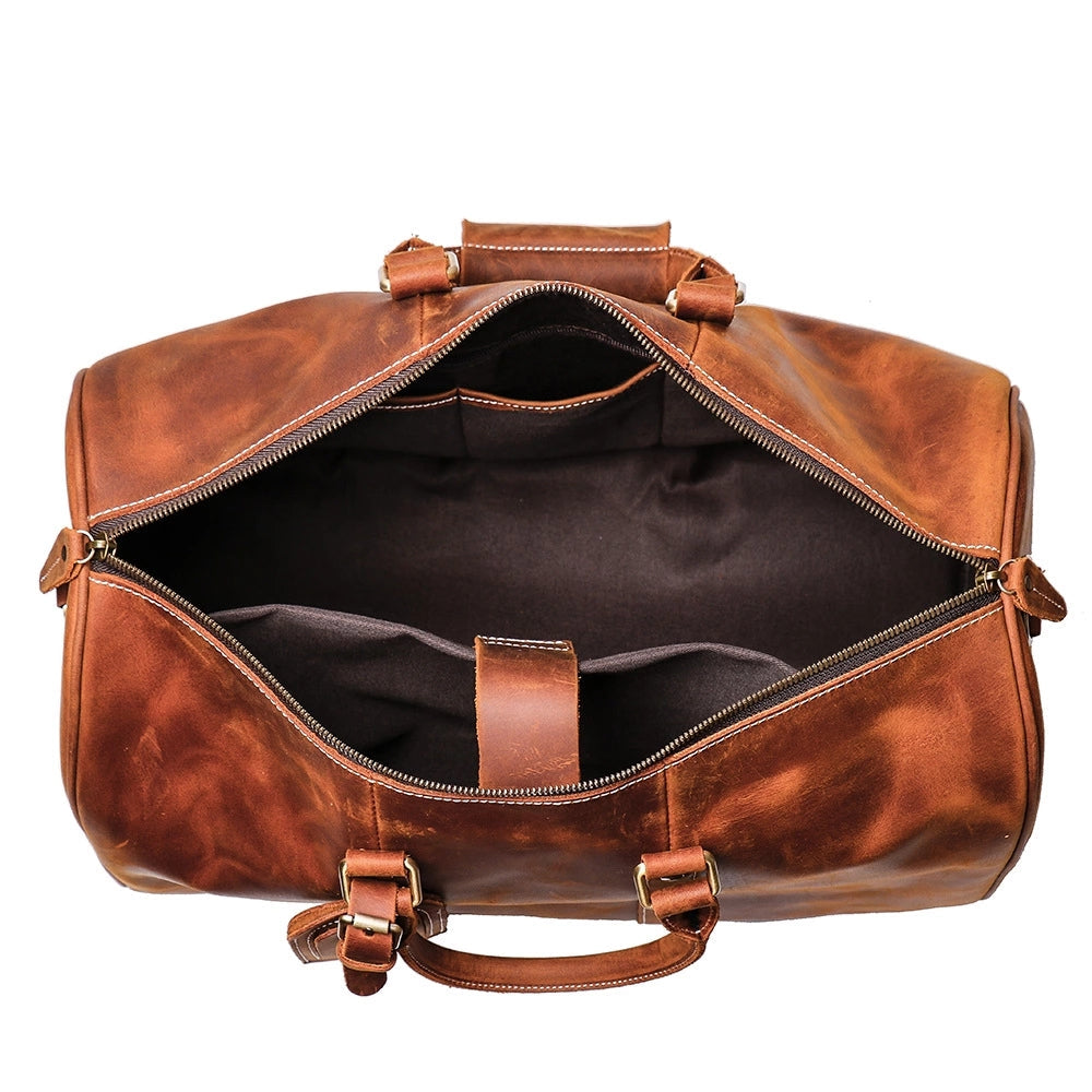 The Brandt Weekender | Small Leather Duffle Bag - The Tool Store