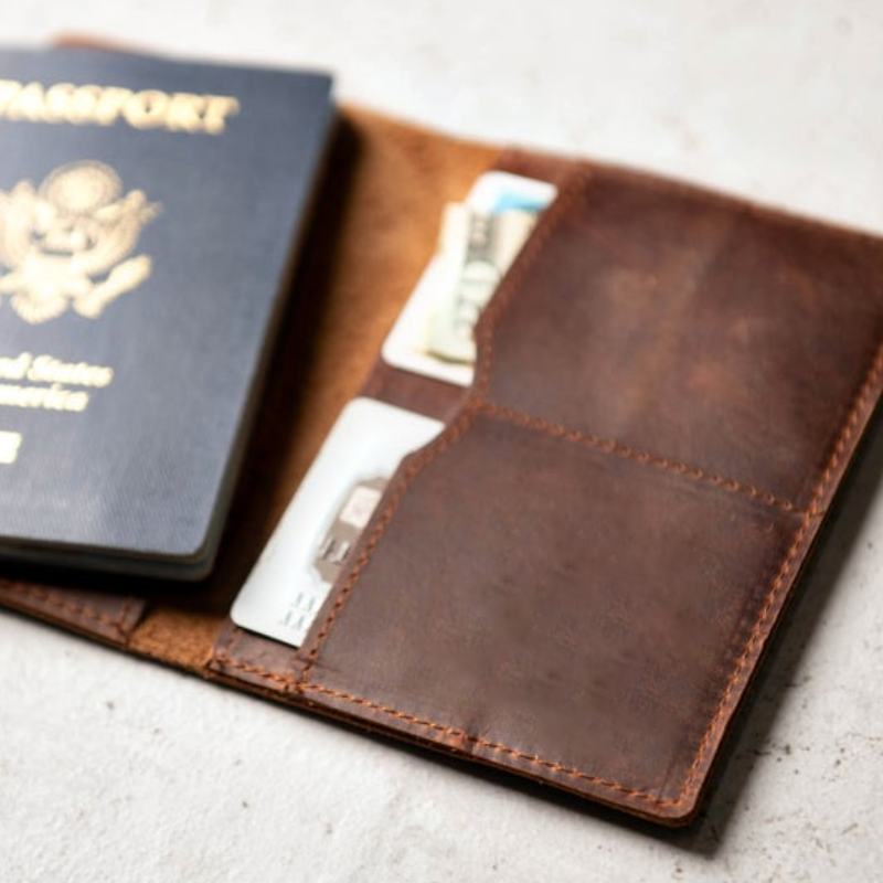 Priam Handmade Leather Passport Cover - The Tool Store