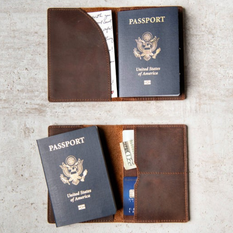 Priam Handmade Leather Passport Cover - The Tool Store